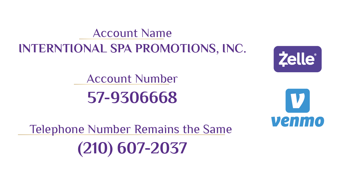 zelle-venmo-payments International Spa Promotions